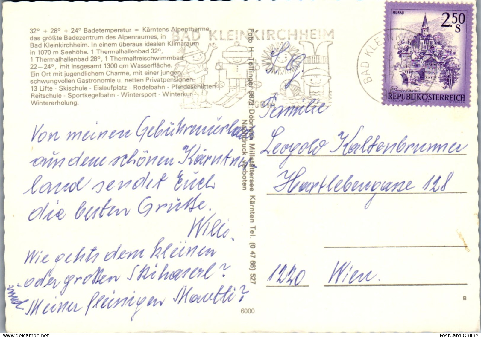 49709 - Kärnten - Bad Kleinkirchheim , Mehrbildkarte - Gelaufen  - Spittal An Der Drau