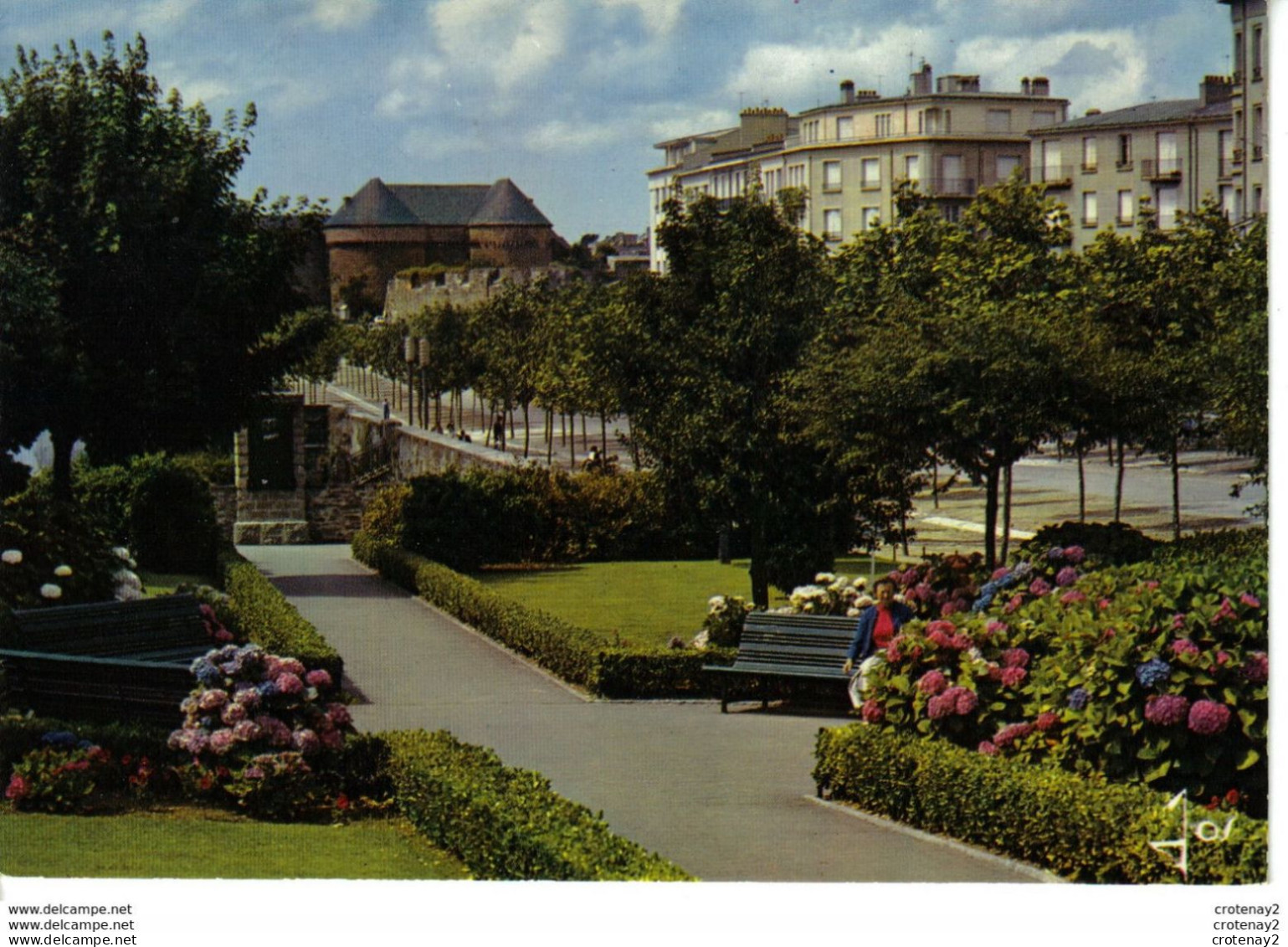 29 BREST N°3073 Le Cours D'AJOT Et Le Château VOIR DOS - Brest