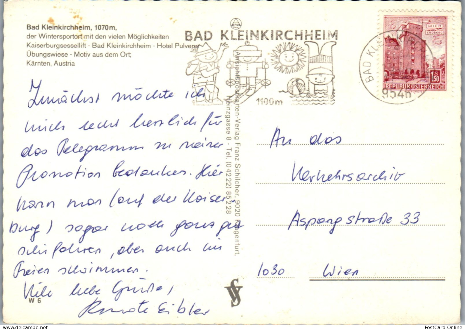 49707 - Kärnten - Bad Kleinkirchheim , Ski , Winter , Mehrbildkarte - Gelaufen 1974 - Spittal An Der Drau