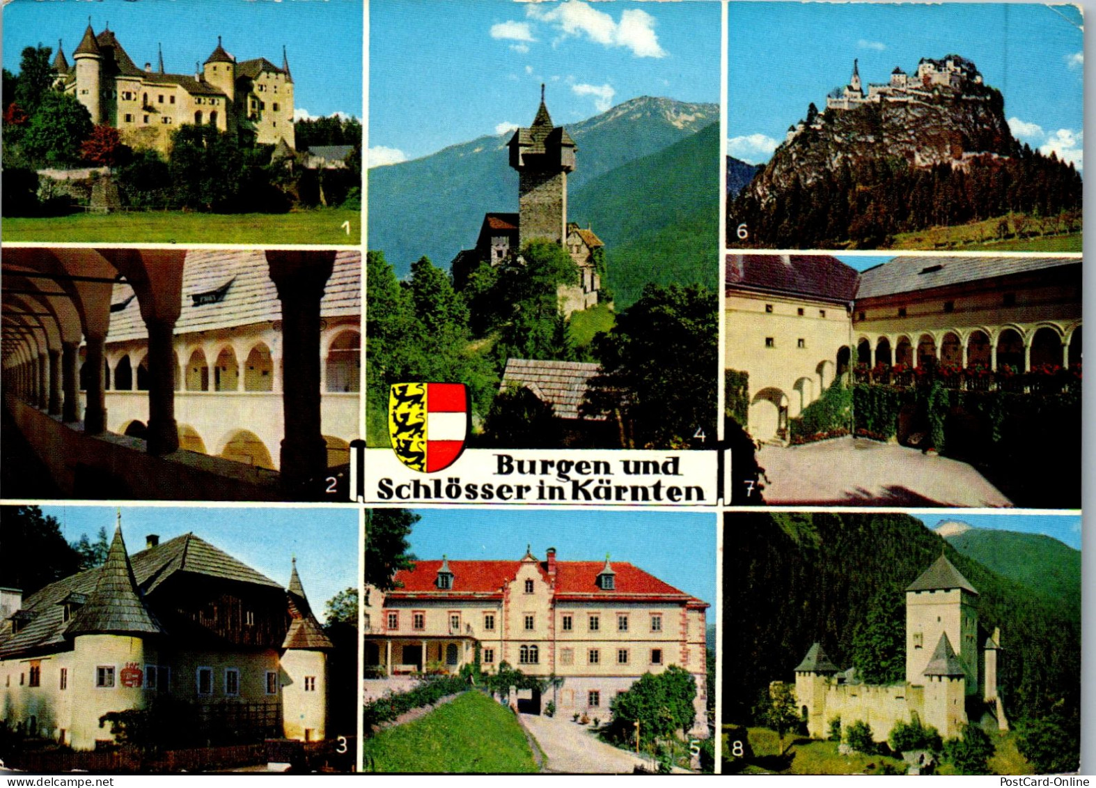 49688 - Kärnten - Burgen Und Schlösser , Mehrbildkarte - Gelaufen  - Other & Unclassified