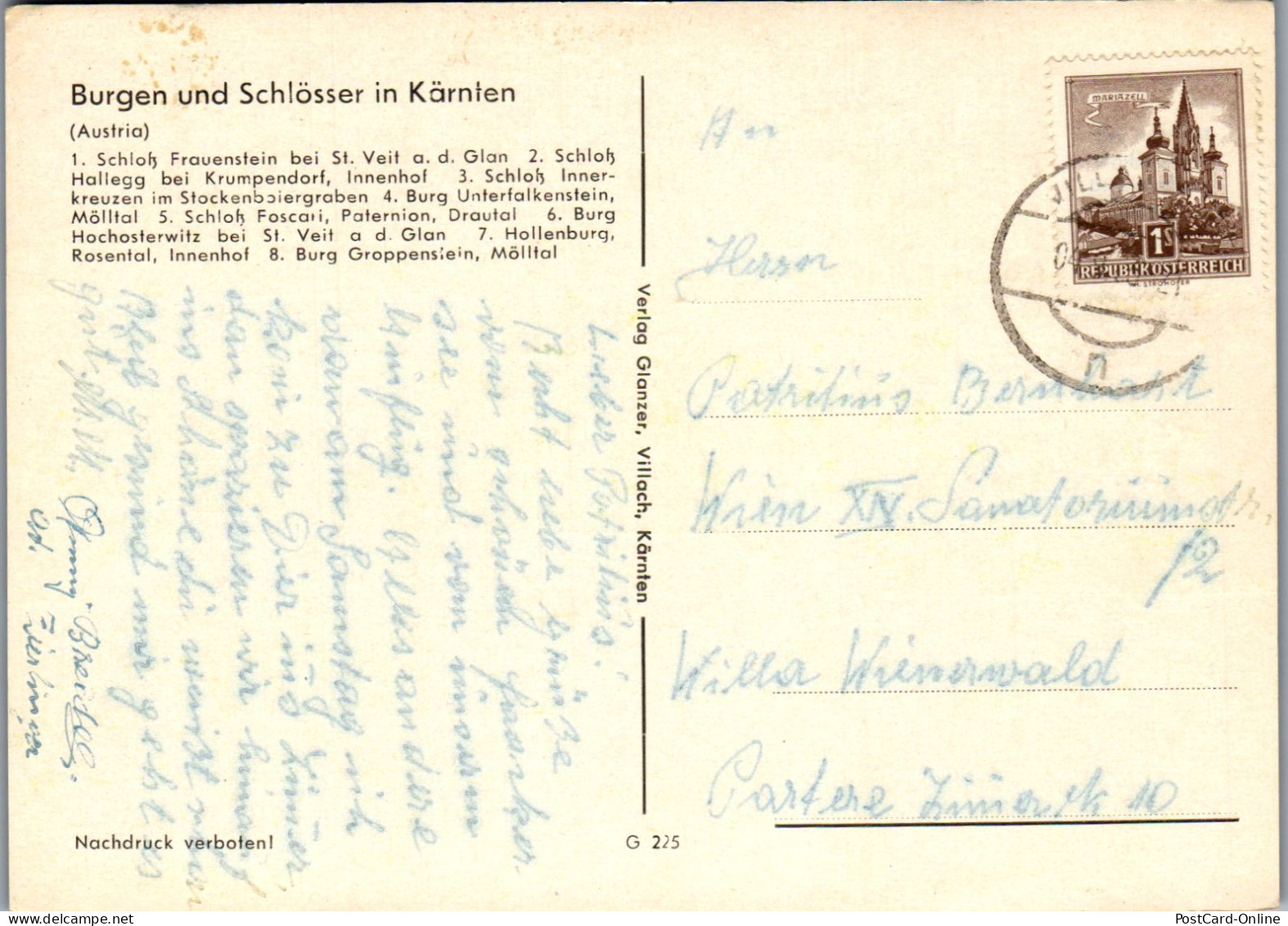 49688 - Kärnten - Burgen Und Schlösser , Mehrbildkarte - Gelaufen  - Other & Unclassified