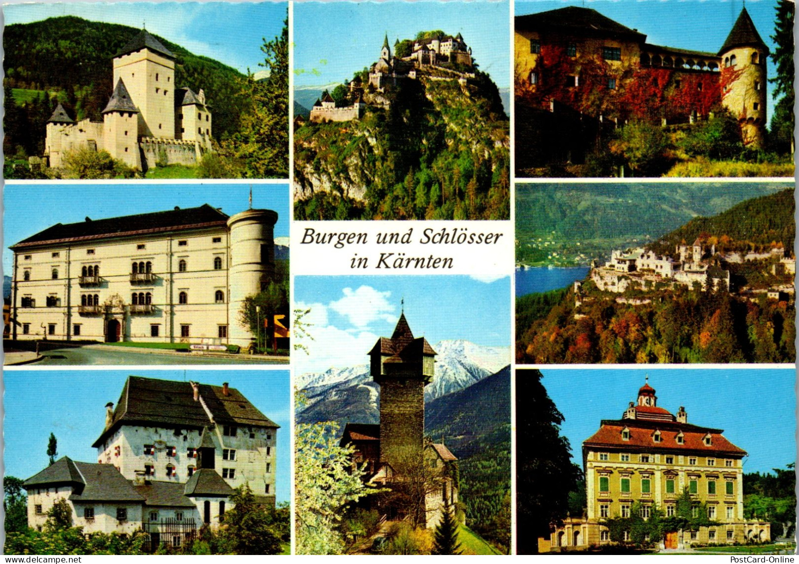 49691 - Kärnten - Burgen Und Schlösser , Mehrbildkarte - Gelaufen 1975 - Autres & Non Classés