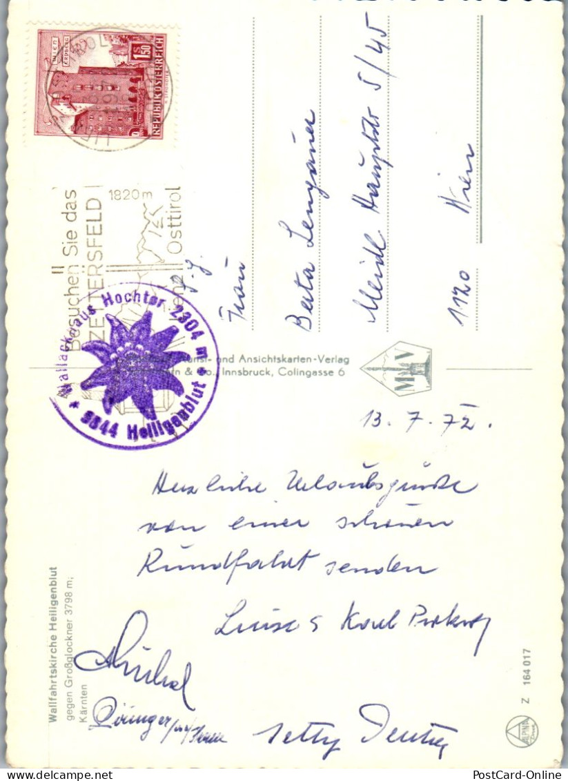 49668 - Kärnten - Heiligenblut , Wallfahrtskirche Gegen Großglockner - Gelaufen 1972 - Heiligenblut