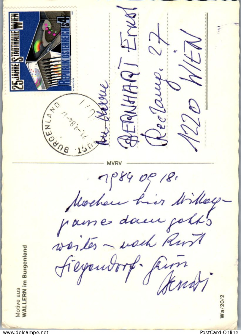 49637 - Burgenland - Wallern , Mehrbildkarte - Gelaufen 1984 - Neusiedlerseeorte