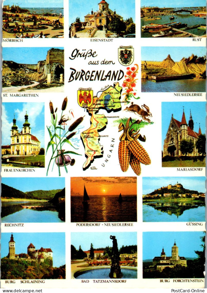 49628 - Burgenland - Gruß Aus , Mehrbildkarte - Gelaufen 1971 - Other & Unclassified