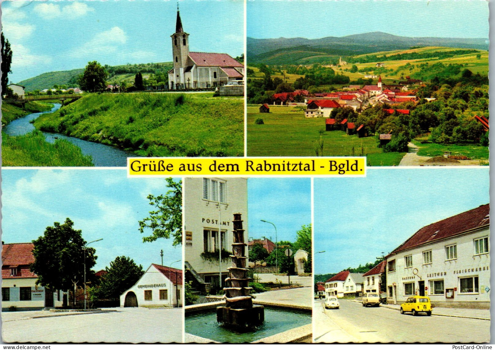 49589 - Burgenland - Rabnitztal , Piringsdorf Unterrabnitz , Oberrabnitz , Gasthof Leitner - Gelaufen  - Sonstige & Ohne Zuordnung