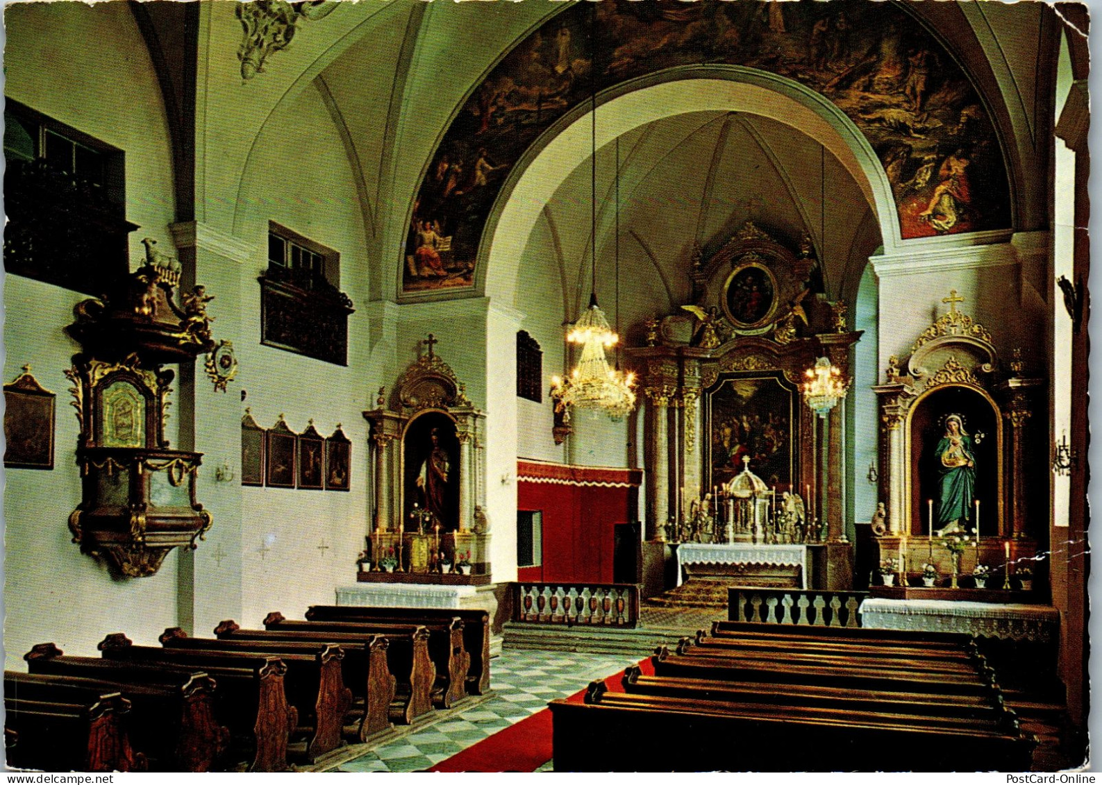 49563 - Kärnten - Klagenfurt , Heiligengeistkirche Ursulinen - Gelaufen 1968 - Kerken En Kloosters