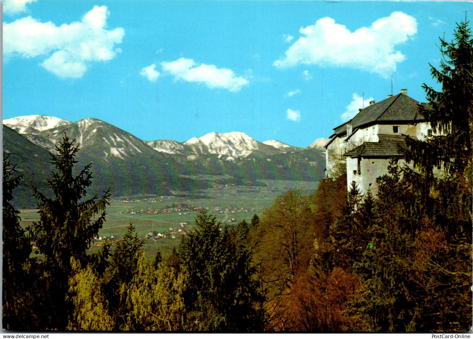 49553 - Kärnten - Hollenburg , Rosental , Karawanken , Panorama - Gelaufen  - Klagenfurt