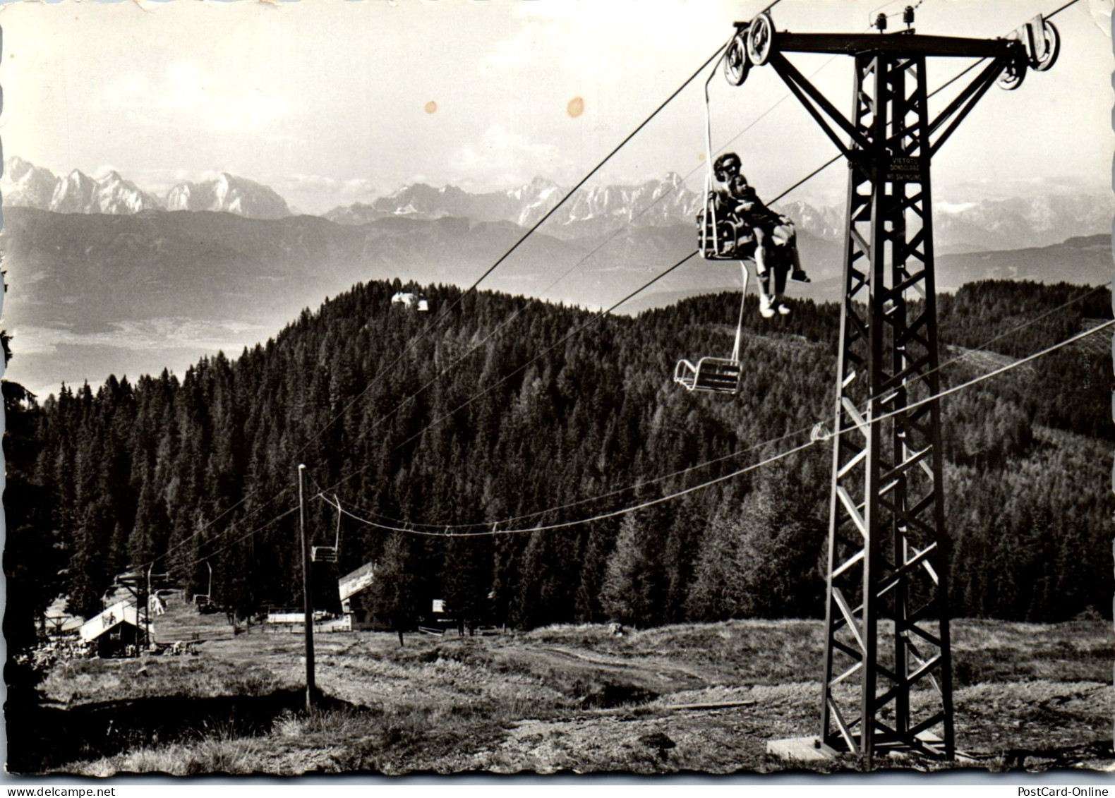 49523 - Kärnten - Gerlitzen , Berglift 1 Mit Julische Alpen - Gelaufen 1961 - Villach