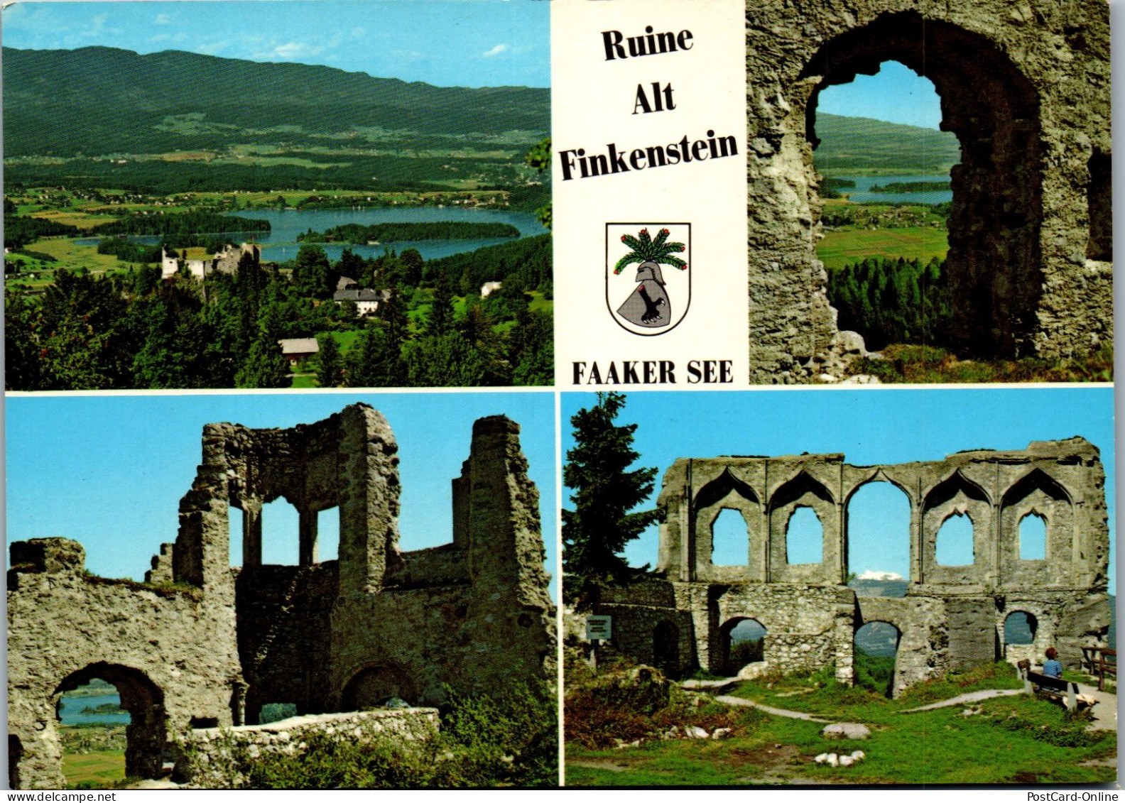 49520 - Kärnten - Faaker See , Ruine Alt Finkenstein - Gelaufen 1984 - Faakersee-Orte