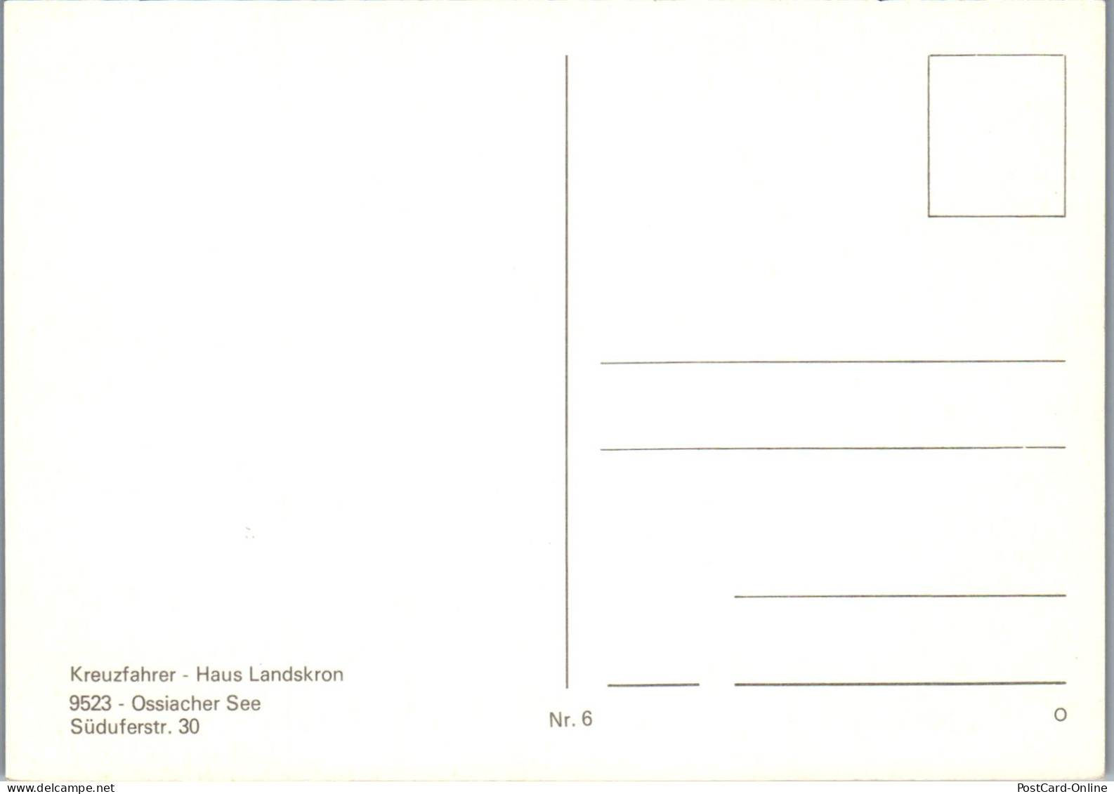 49491 - Kärnten - Ossiachersee , Haus Landskron , Kreuzfahrer Haus - Nicht Gelaufen  - Ossiachersee-Orte