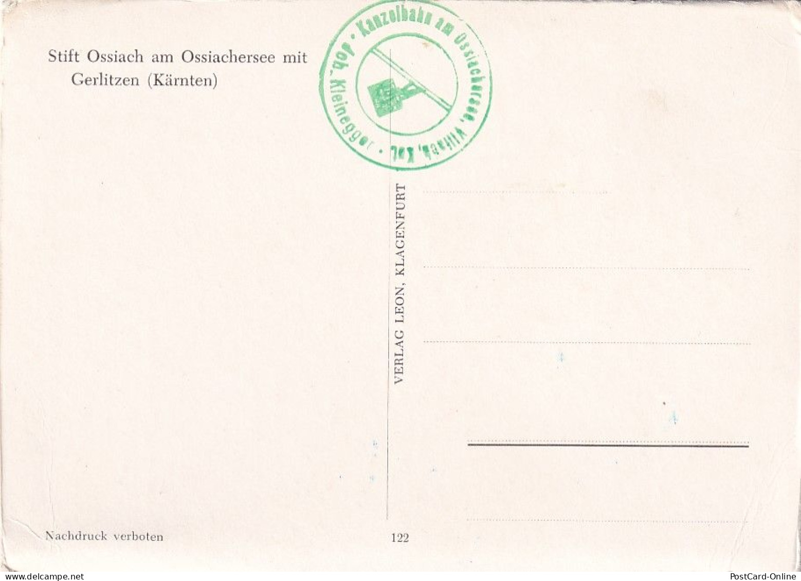 49485 - Kärnten - Ossiach , Stift Ossiach Am Ossiachersee Mit Gerlitzen - Nicht Gelaufen  - Ossiachersee-Orte