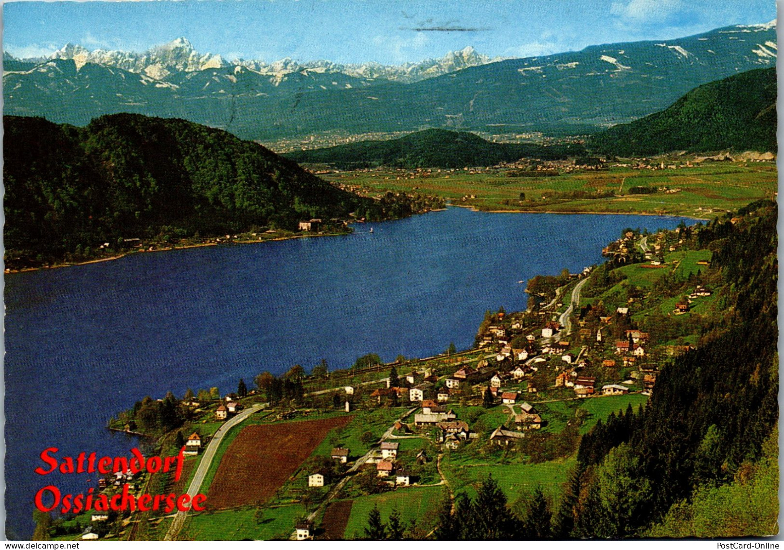 49486 - Kärnten - Sattendorf , Ossiachersee , Julische Alpen - Gelaufen 1977 - Ossiachersee-Orte