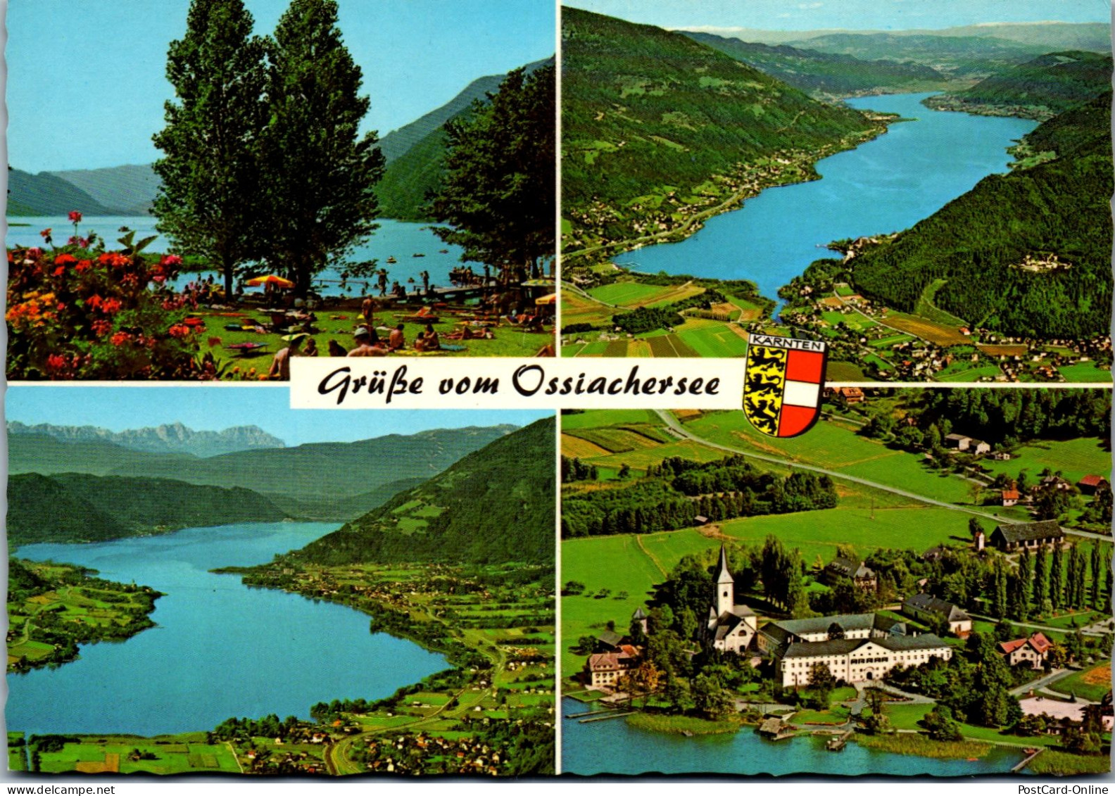 49489 - Kärnten - Ossiachersee , Mehrbildkarte - Gelaufen 1984 - Ossiachersee-Orte