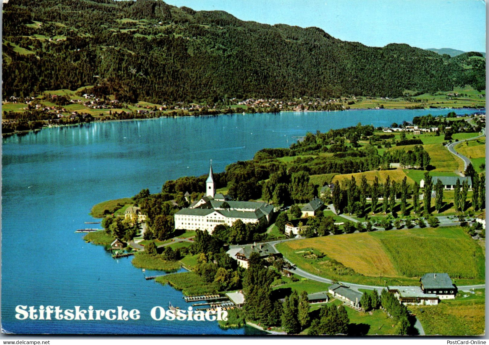 49482 - Kärnten - Ossiach , Stiftskirche , Stift Ossiach - Gelaufen 1983 - Ossiachersee-Orte