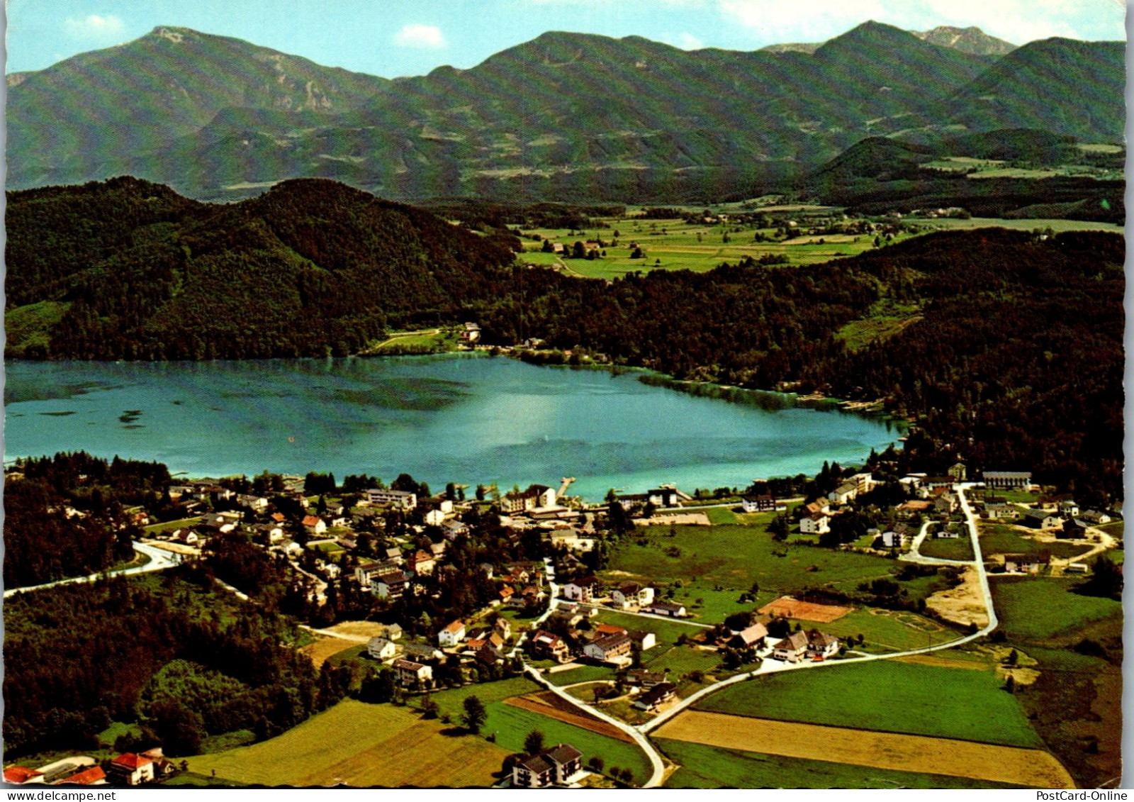49460 - Kärnten - Klopeinersee , Blick über Seelch - Gelaufen 1974 - Klopeinersee-Orte