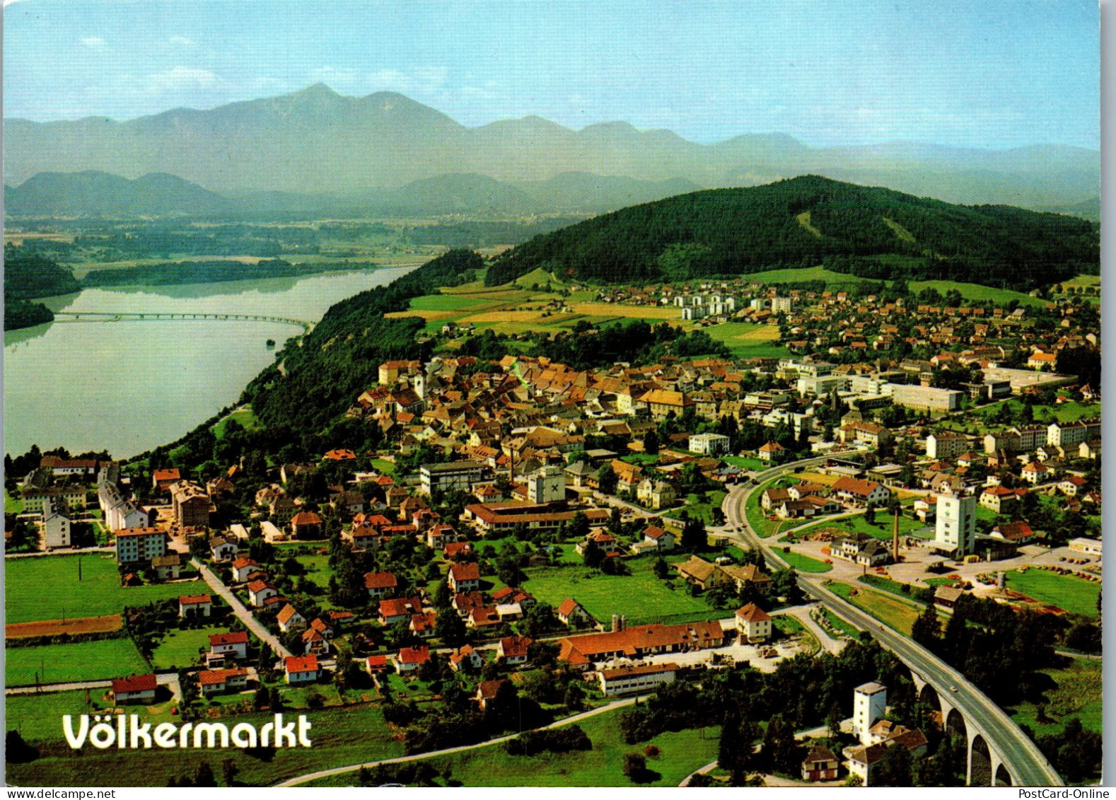 49445 - Kärnten - Völkermarkt , Panorama - Gelaufen 1983 - Völkermarkt