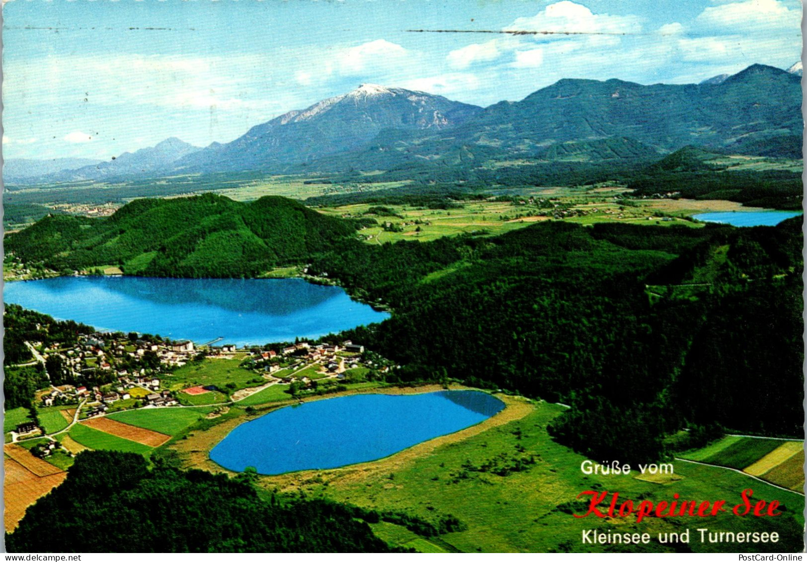 49449 - Kärnten - Klopeinersee , Kleinsee Und Turnersee , Panorama - Gelaufen 1974 - Klopeinersee-Orte