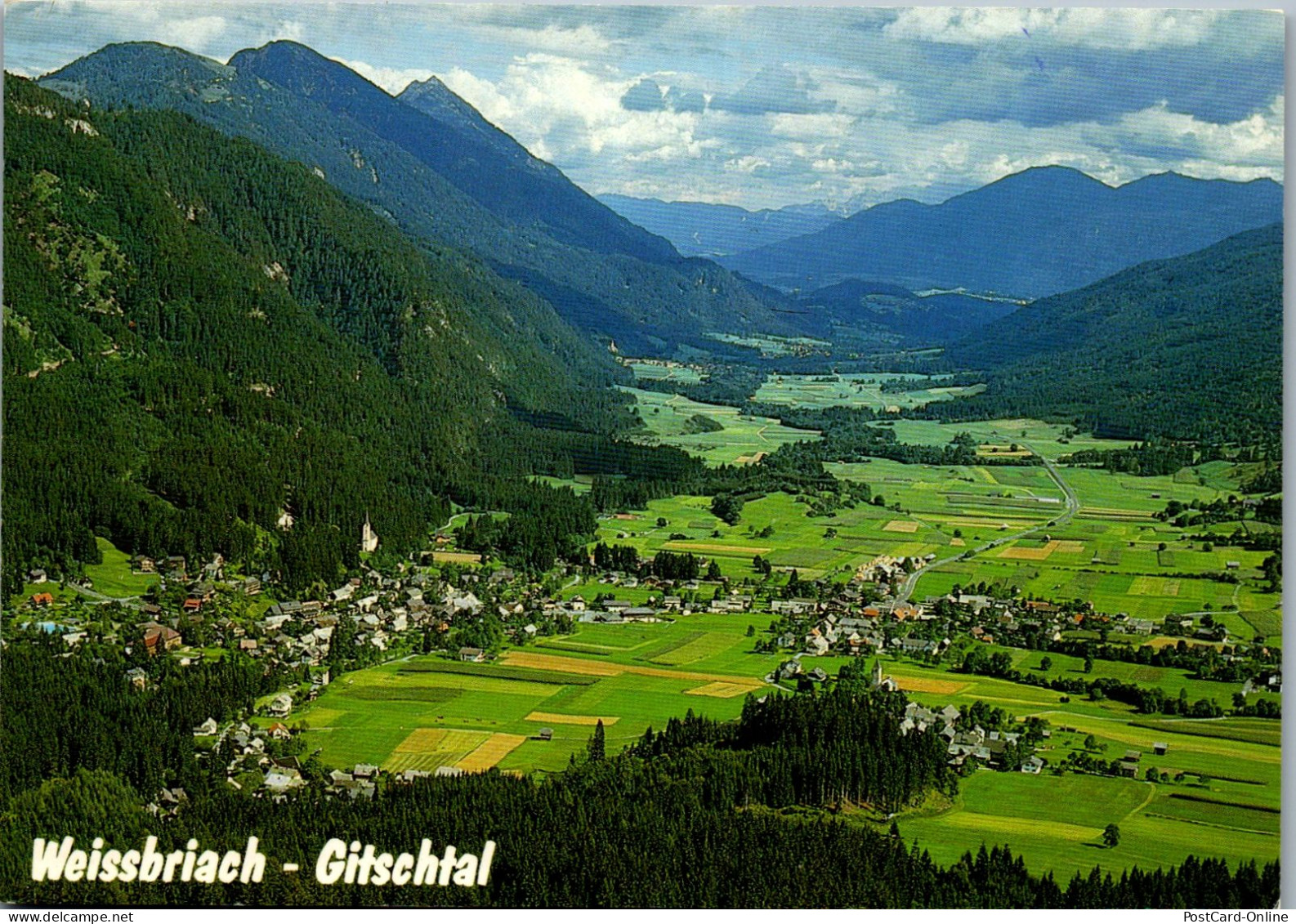 49440 - Kärnten - Weißbriach , Gitschtal , Panorama - Gelaufen 1990 - Weissensee