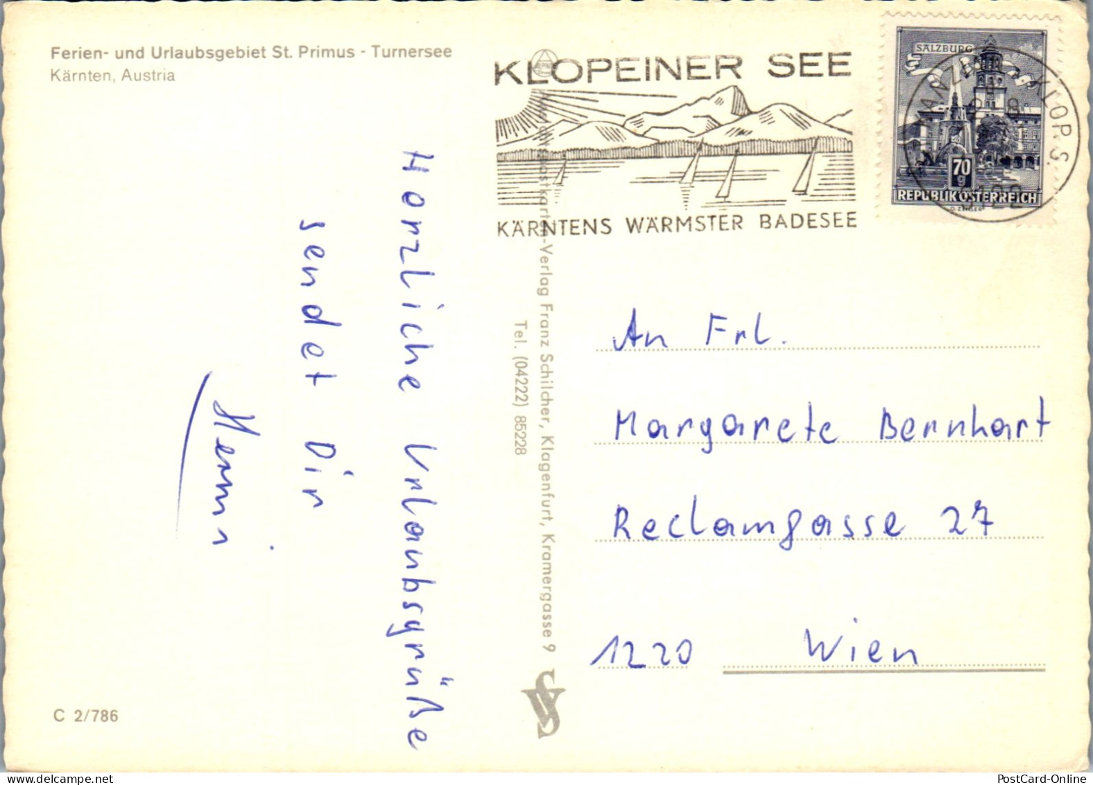 49410 - Kärnten - St. Primus , Turnersee , Panorama - Gelaufen  - St. Veit An Der Glan