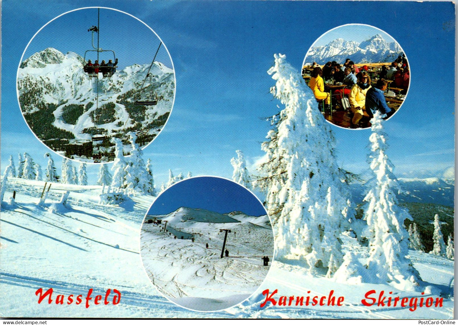 49412 - Kärnten - Nassfeld , Karnische Skiregion , Winter - Gelaufen 1991 - Heiligenblut