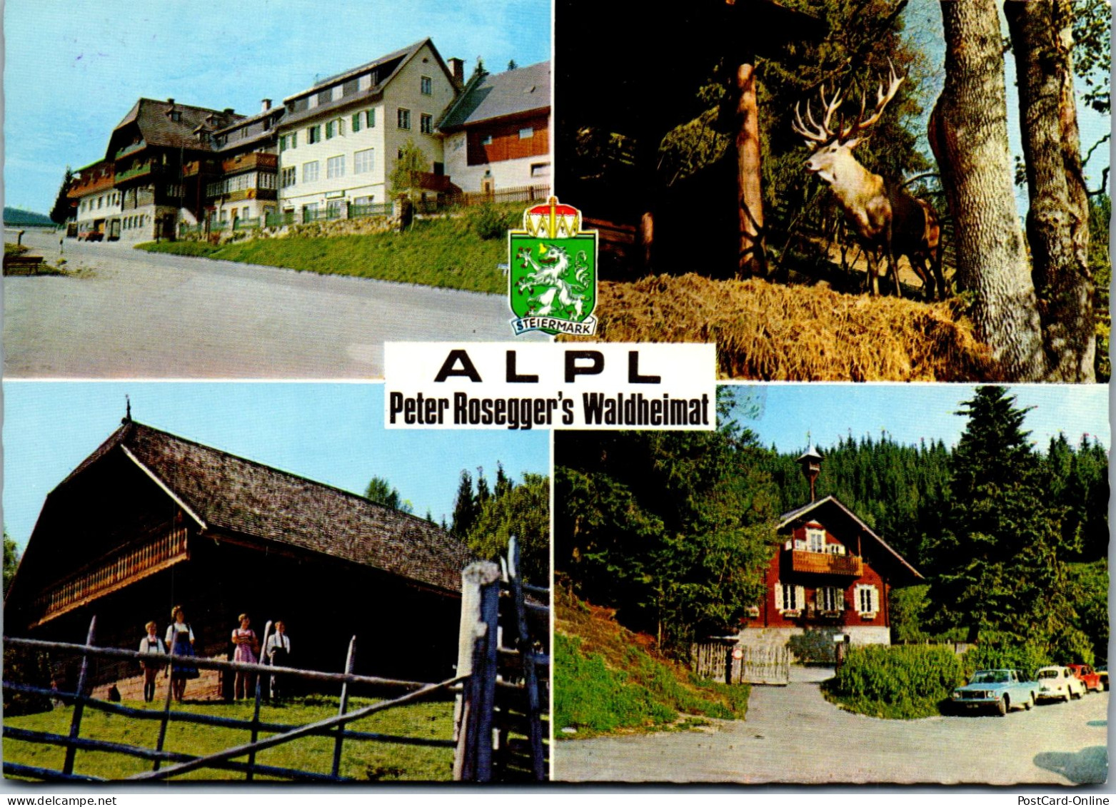 50377 - Steiermark - Krieglach , Alpl , Peter Rosegger's Waldheimat , Mehrbildkarte - Gelaufen  - Krieglach