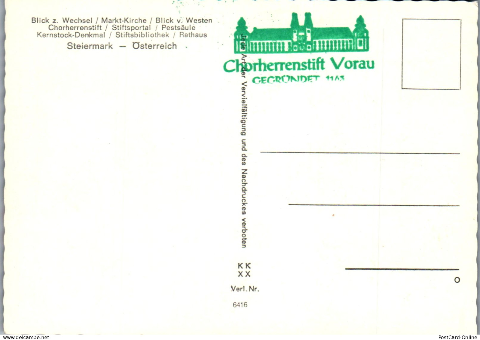 50334 - Steiermark - Vorau , Mehrbildkarte - Nicht Gelaufen  - Vorau