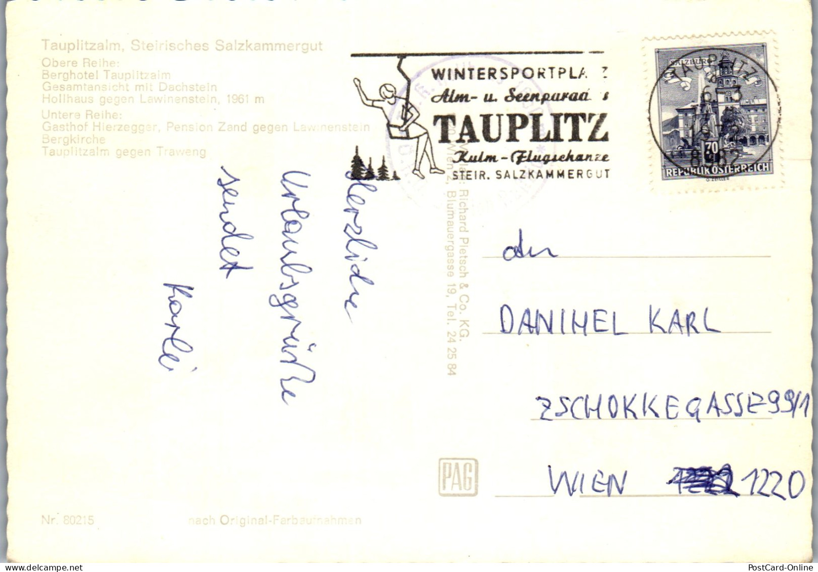 50322 - Steiermark - Tauplitzalm , Winter , Mehrbildkarte - Gelaufen 1972 - Tauplitz