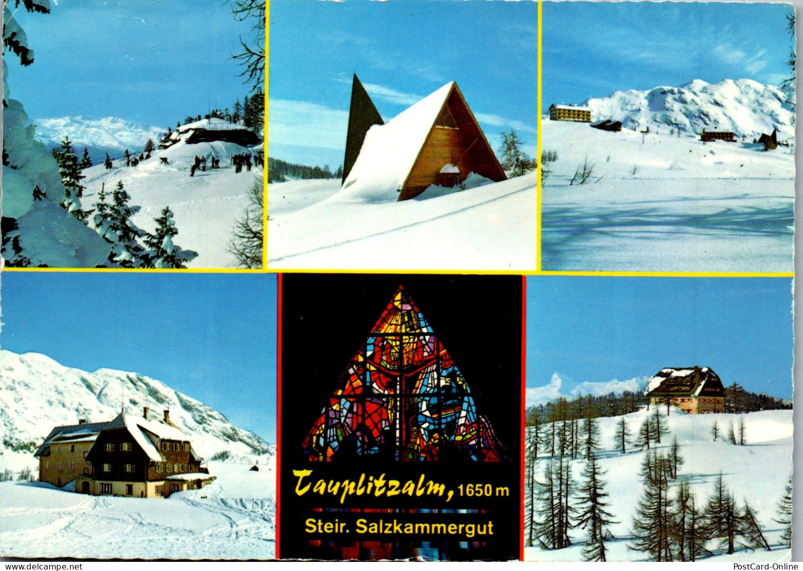 50317 - Steiermark - Tauplitzalm , Bergkirche , Hollhaus , Traweng , Mehrbildkarte - Gelaufen 1981 - Tauplitz