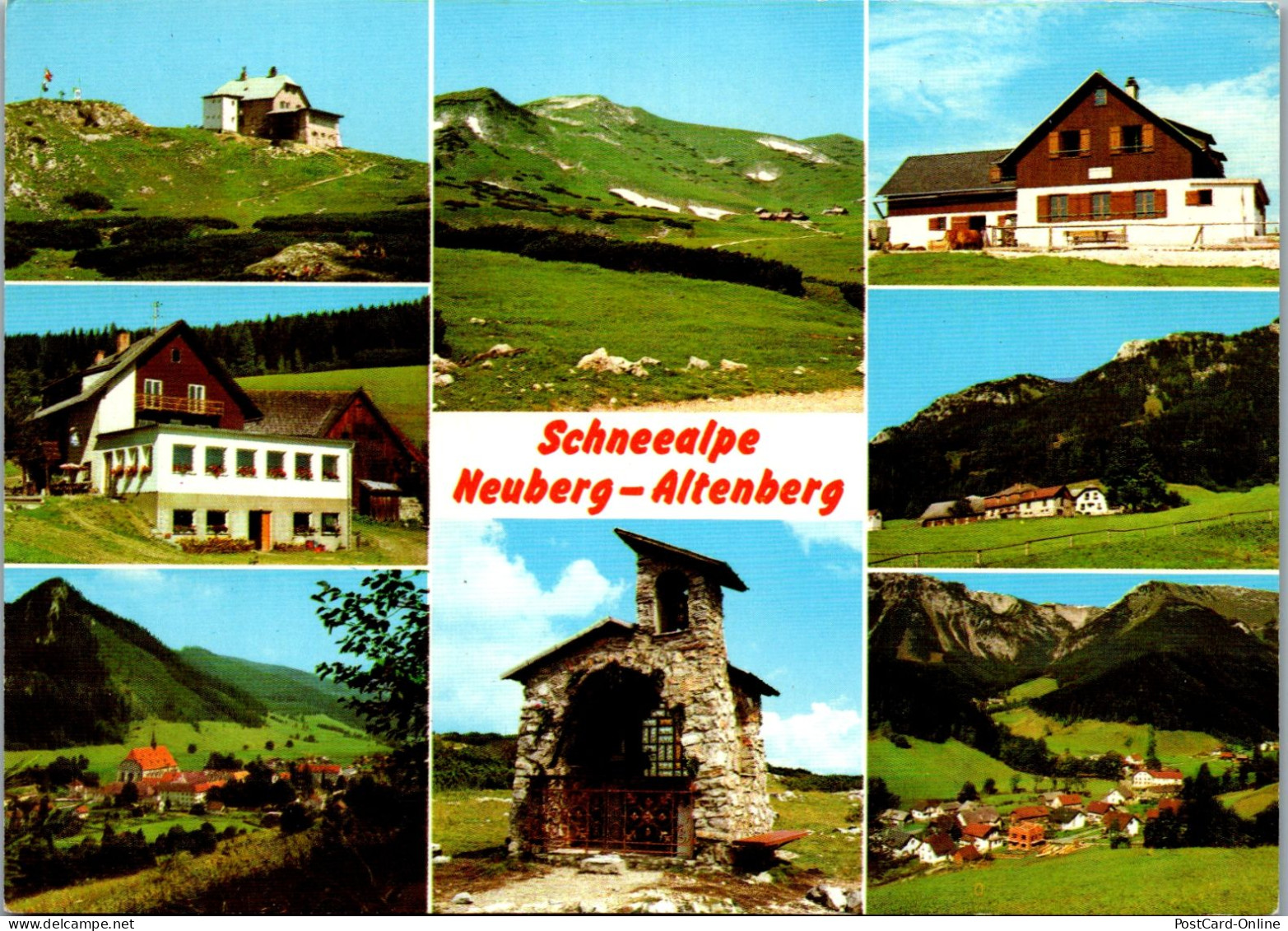 50288 - Steiermark - Schneealpe , Schneealpenhaus , Almboden , Lurgbauer Hütte , Tatscherhof - Gelaufen 1982 - Mürzzuschlag