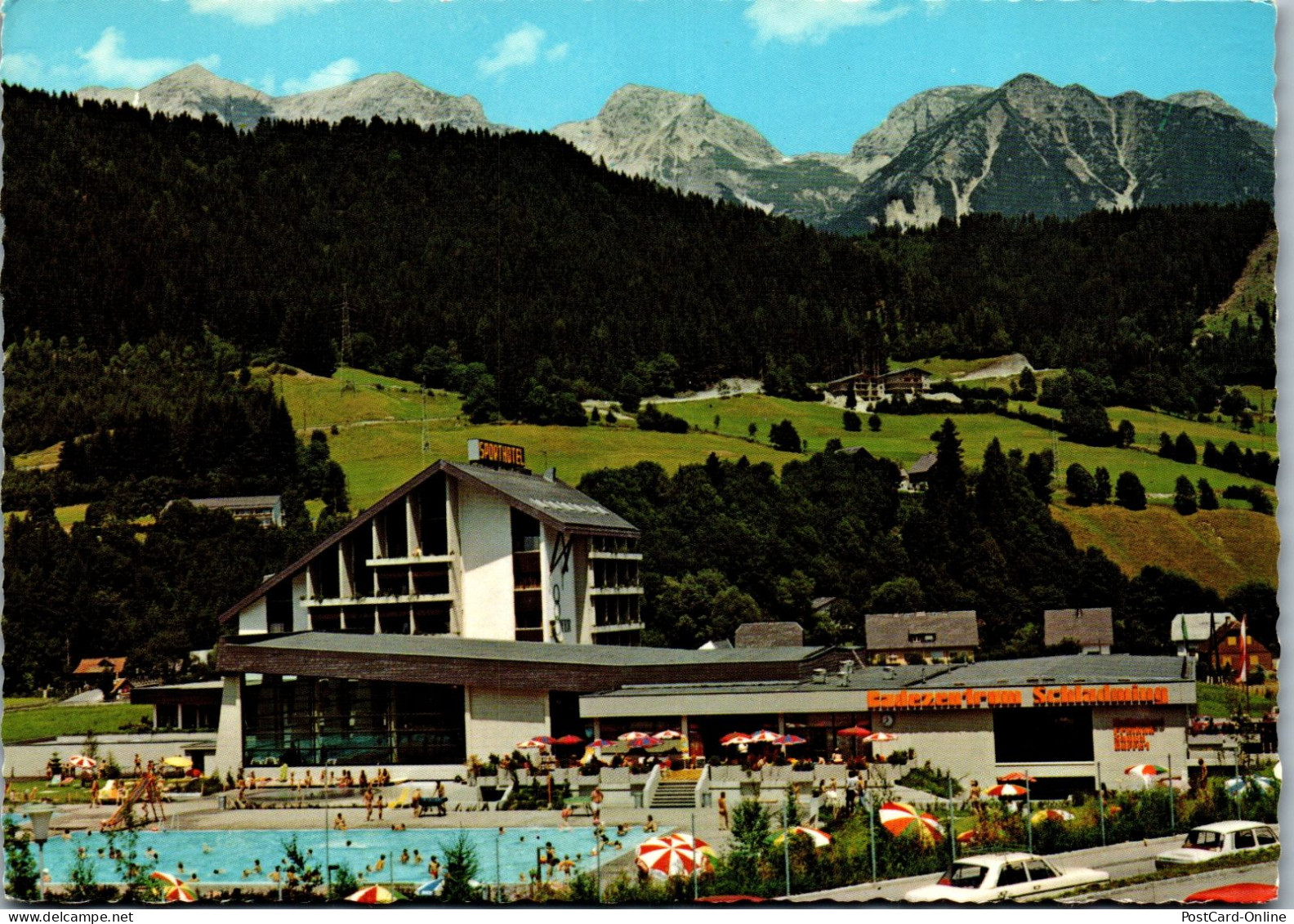 50287 - Steiermark - Schladming , Freibad , Hallenschwimmbad , Sporthotel Hotel Royer - Gelaufen 1981 - Schladming