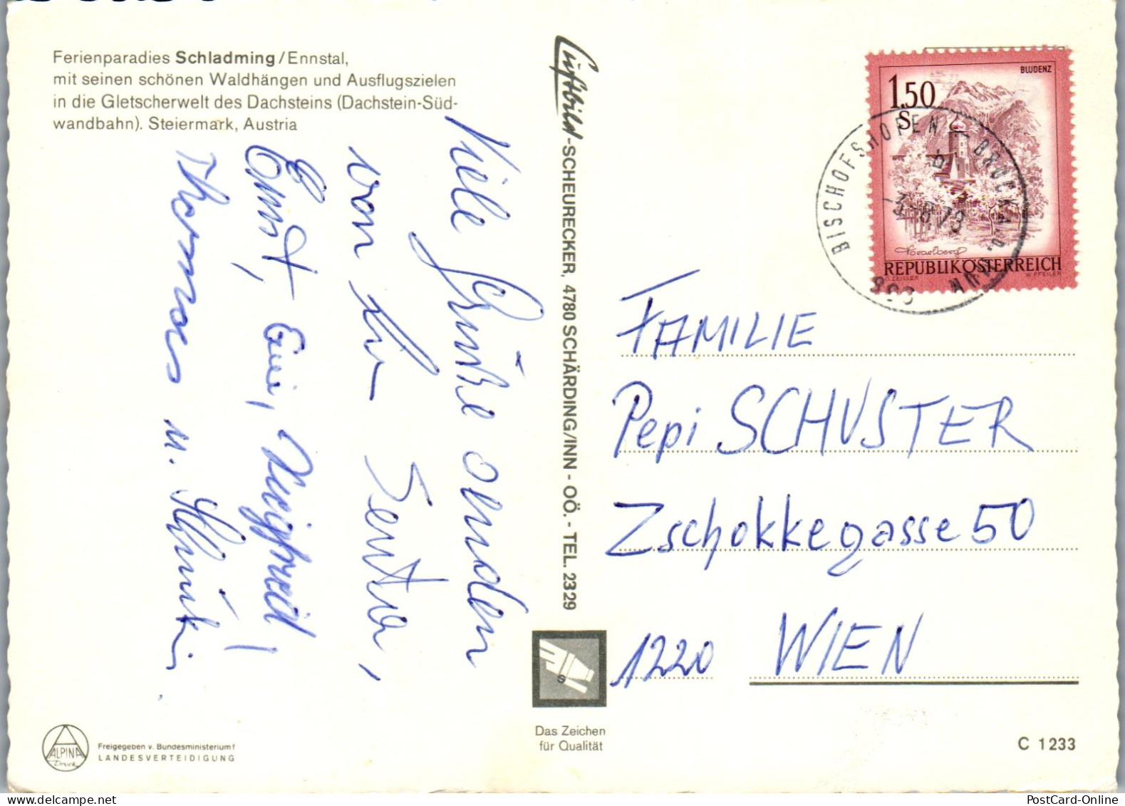 50279 - Steiermark - Schladming , Mehrbildkarte - Gelaufen 1979 - Schladming