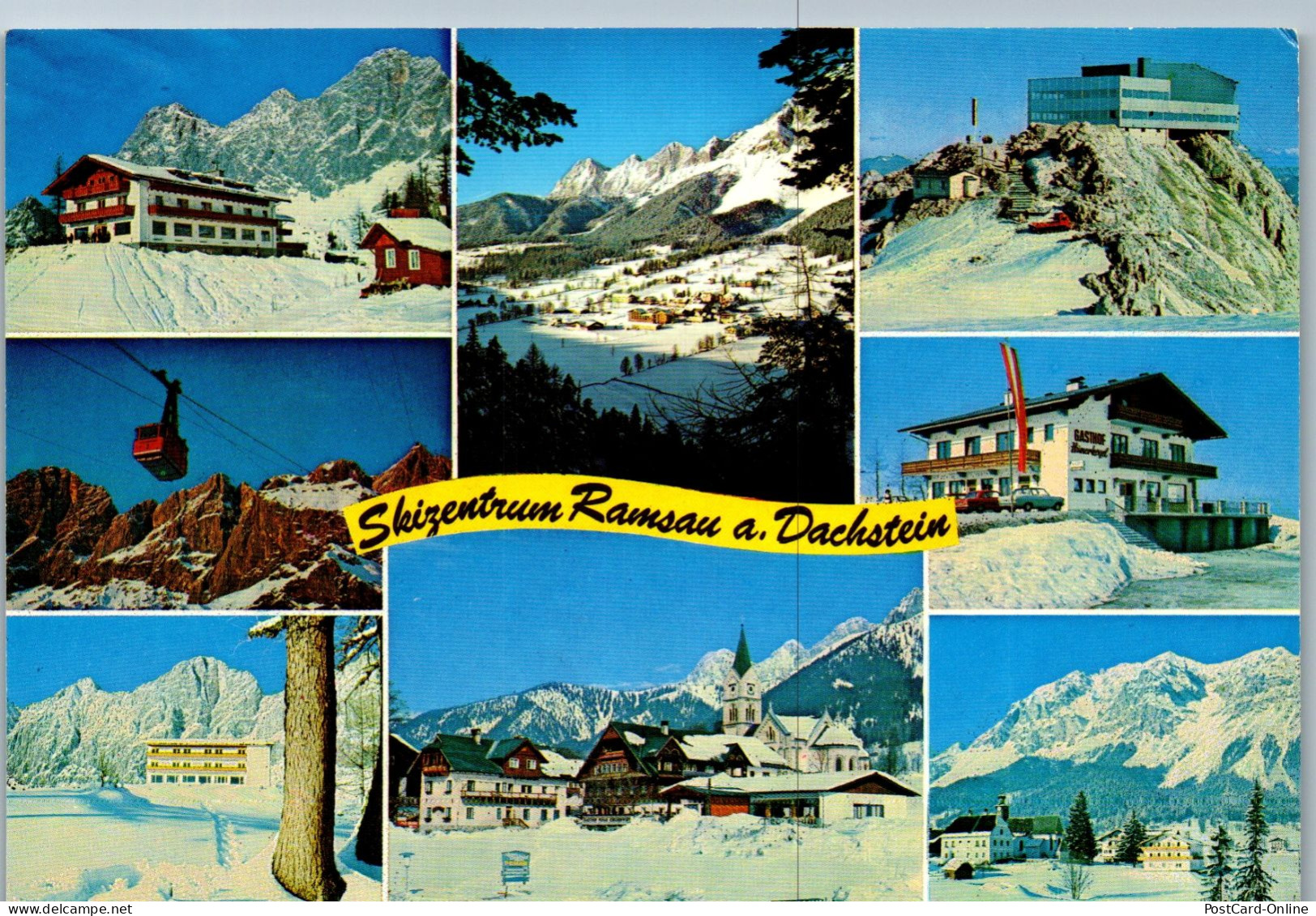 50237 - Steiermark - Ramsau , Skizentrum , Ski , Winter , Mehrbildkarte - Gelaufen 1982 - Ramsau Am Dachstein