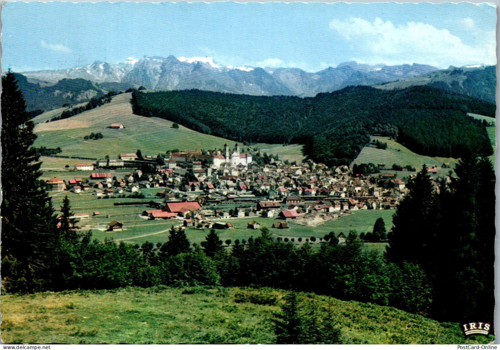 50208 - Schweiz - Einsiedeln , Panorama - Gelaufen 1962 - Einsiedeln