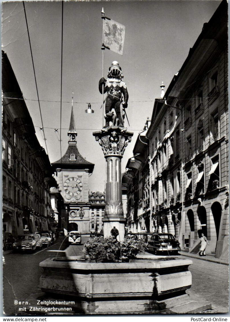 50195 - Schweiz - Bern , Zeitglockenturm Mit Zähringerbrunnen - Gelaufen 1968 - Berna