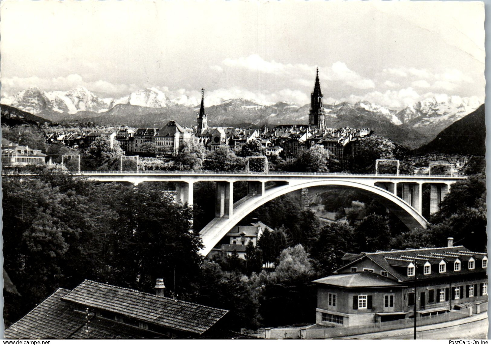 50190 - Schweiz - Bern , Neue Brücke - Gelaufen 1960 - Berne