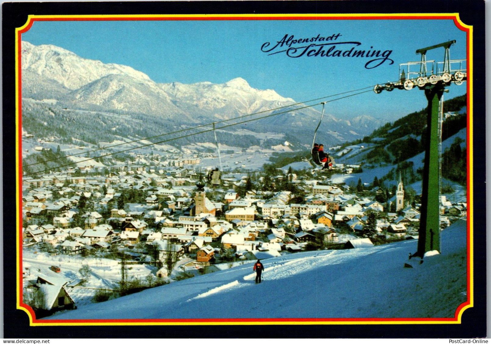 50181 - Steiermark - Schladming , Panorama Im Winter , Ski - Gelaufen 1984 - Schladming