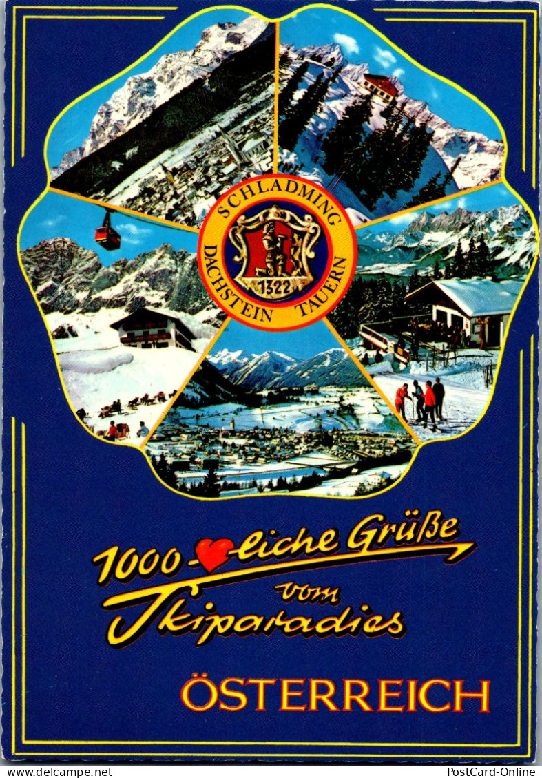 50176 - Steiermark - Schladming , Dachstein Tauern , Ski , Mehrbildkarte - Gelaufen  - Schladming