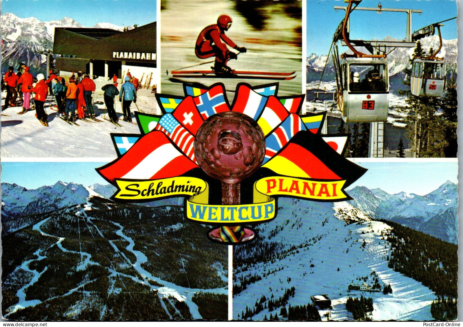 50171 - Steiermark - Schladming , Planai , Weltcup , Mehrbildkarte , Ski - Gelaufen  - Schladming