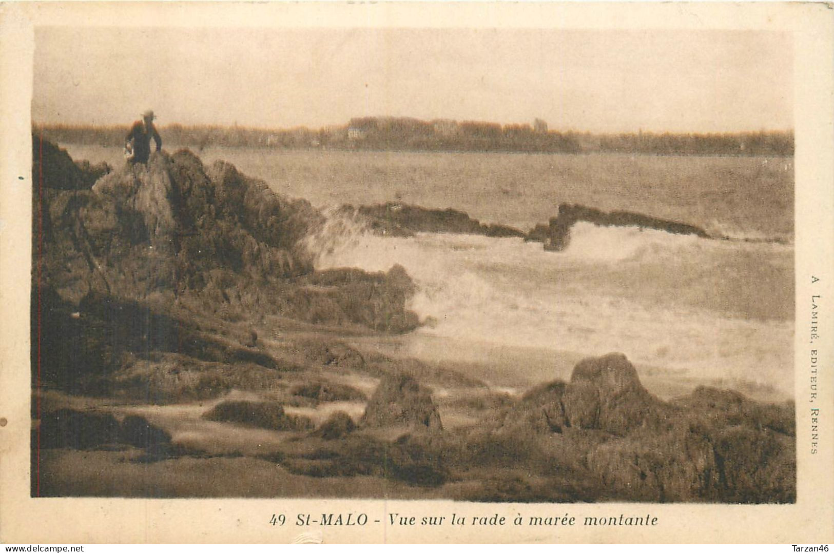 28.04.2024 - B -   49. SAINT MALO - Vue Sur La Rade à Marée Montante - Saint Malo