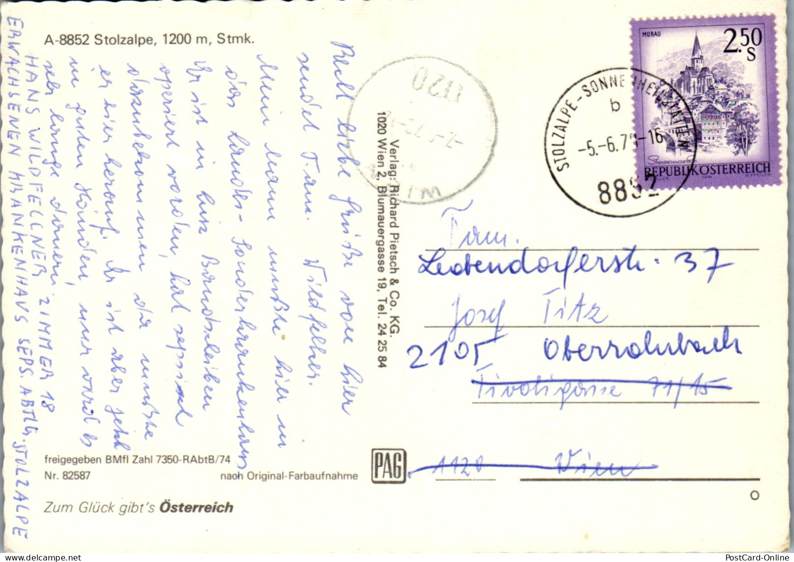 50152 - Steiermark - Stolzalpe , Panorama - Gelaufen 1979 - Other & Unclassified