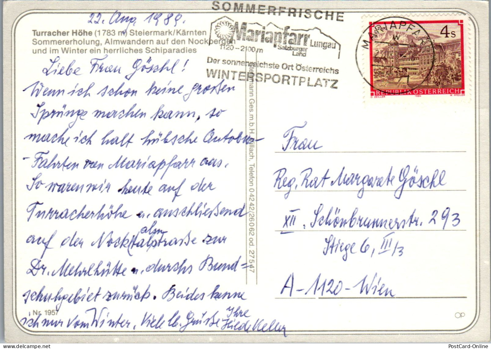 50126 - Steiermark - Turracher Höhe , Mehrbildkarte - Gelaufen 1989 - Other & Unclassified