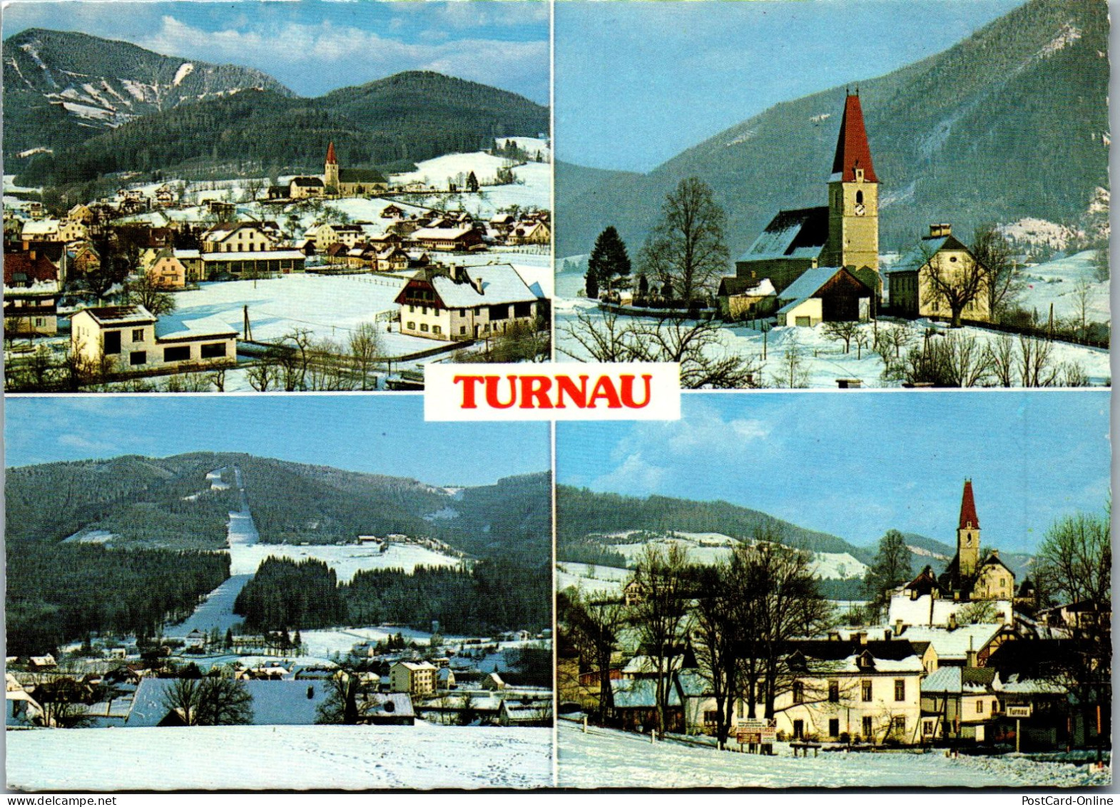 50122 - Steiermark - Turnau , Winter , Mehrbildkarte - Gelaufen 1980 - Alfenz