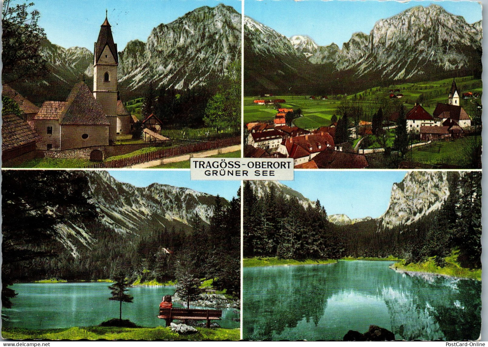 50116 - Steiermark - Tragöß , Oberort , Grüner See , Mehrbildkarte - Gelaufen  - Bruck An Der Mur