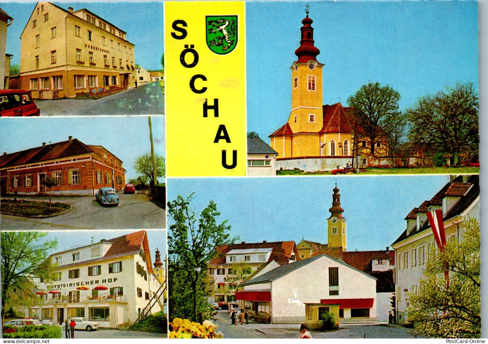 50104 - Steiermark - Söchau , Mehrbildkarte - Gelaufen 1977 - Fürstenfeld