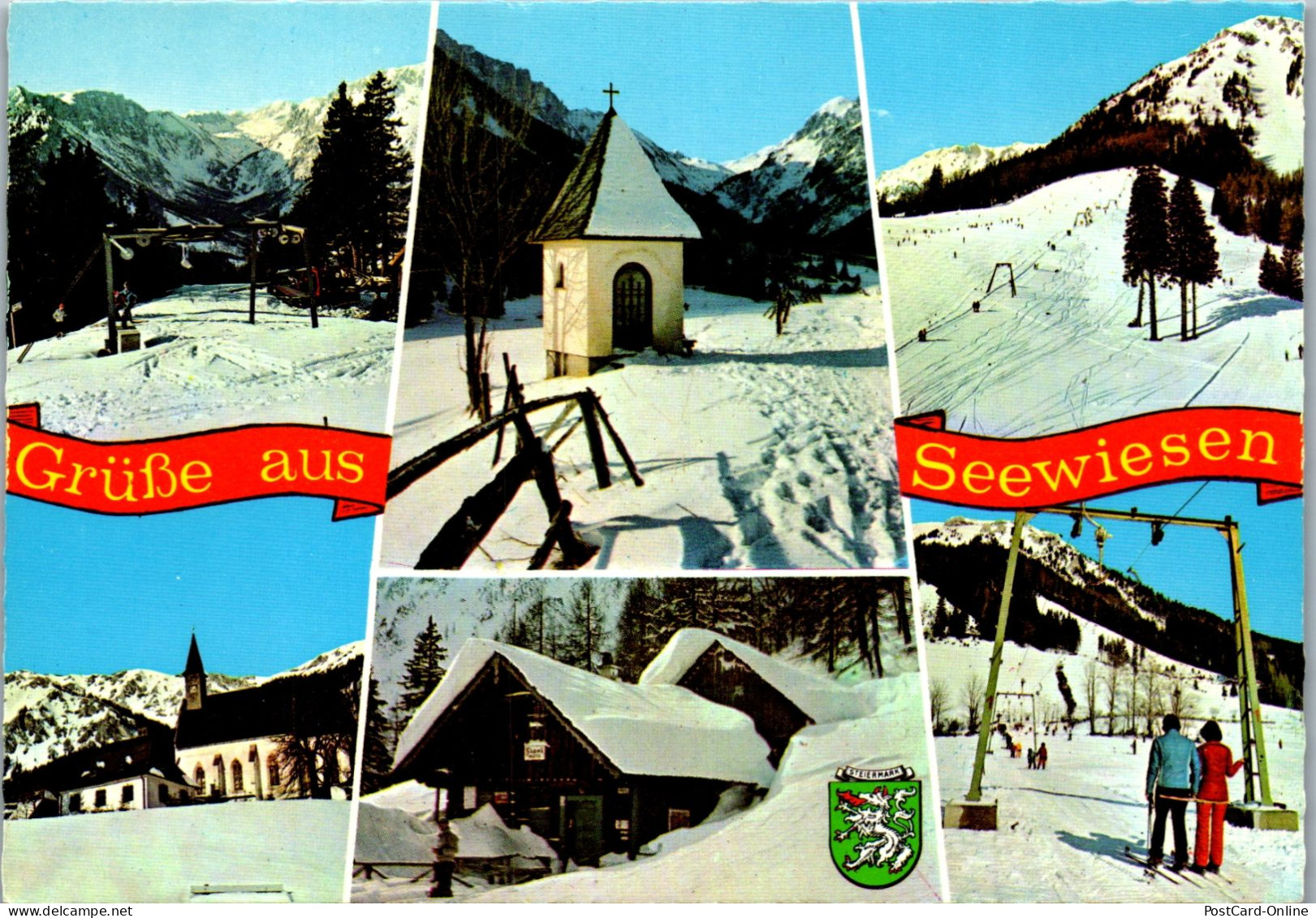 50090 - Steiermark - Seewiesen , Seeberg , Winter , Mehrbildkarte - Gelaufen 1976 - Alfenz