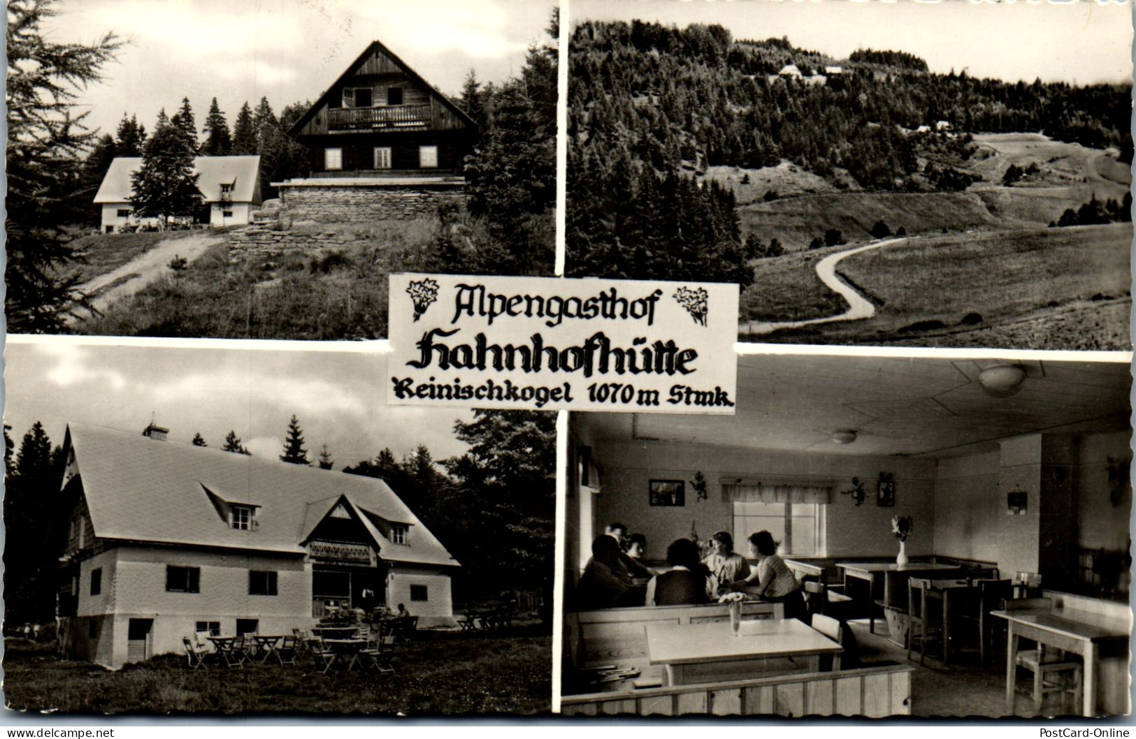 50043 - Steiermark - Ligist , Gasthof Hahnhofhütte , Reinischkogel , Inh. R. Sohnle - Gelaufen 1969 - Ligist