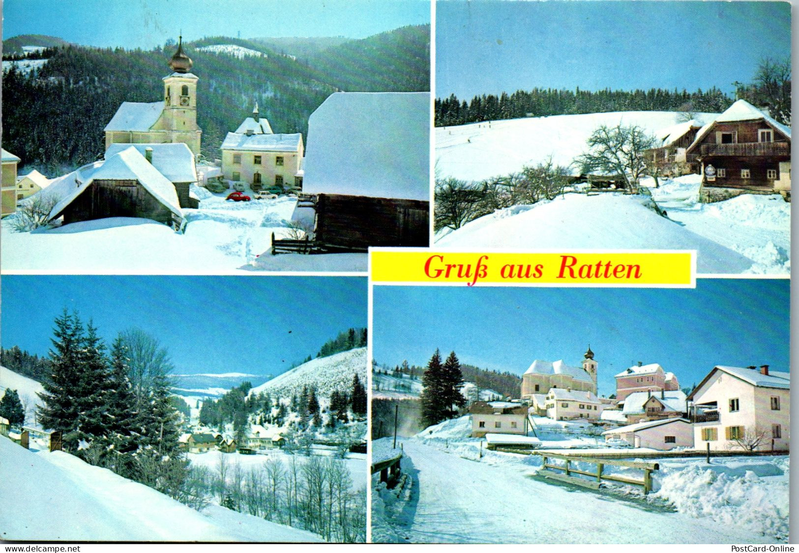 50039 - Steiermark - Ratten , Winter , Mehrbildkarte - Gelaufen 1977 - Weiz