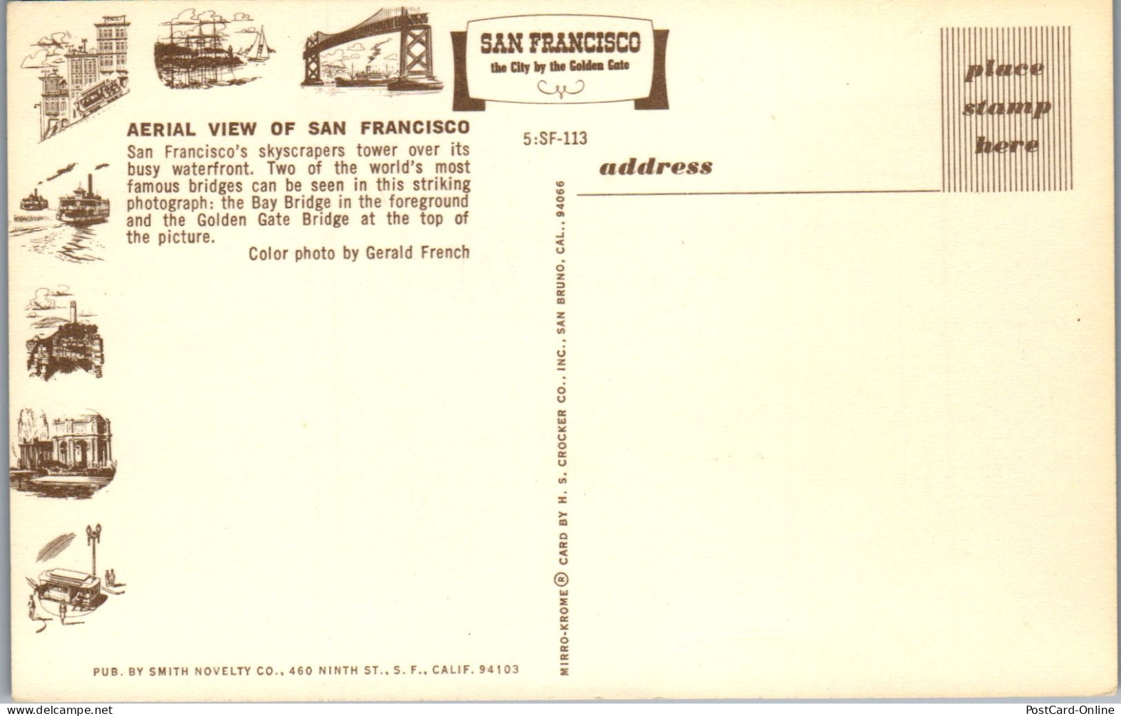 49995 - USA - San Francisco , View - Nicht Gelaufen  - San Francisco