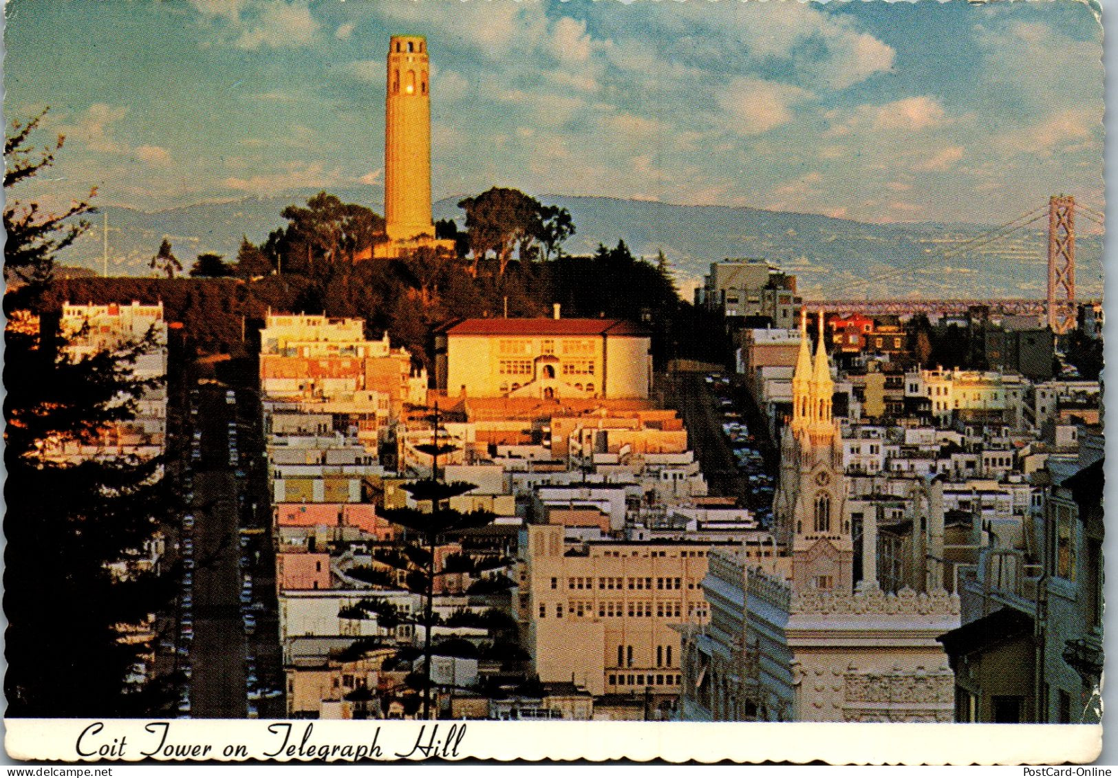 49988 - USA - San Francisco , Telegraph Hill , Coit Tower - Gelaufen 1972 - San Francisco